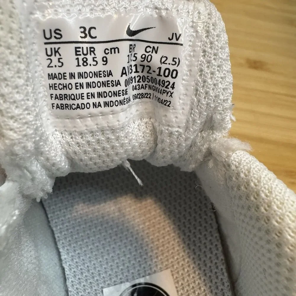 Nike Court Borough Low SL TDV  Sneaker White AV3172 100 Size 3C